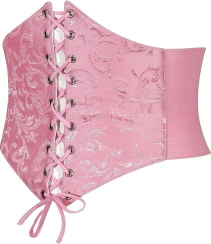 Daisy corsets Women's Womens Lt Pink Brocade Waist Cincher Corset Belt Top and Plus Size in Saudi Arabia