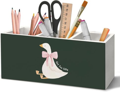 منظم حامل أقلام الشاطئ الساحلي البحري لملحقات المكتب، صندوق خشبي مرساة باللون الأزرق الداكن ديكورات مكتبية لديكور مكتب غرفة النوم المنزلية، هدايا بحرية، ديكور مكتب الشاطئ in Kuwait