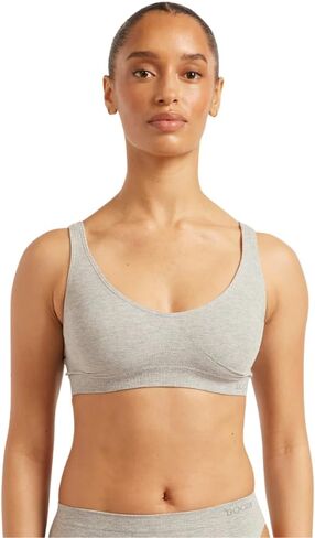 Boody Women's Shaper Bra - Crop Pullover Seamless Bralettes for Women - Wireless & No Padding for Light Support, 80% Viscose Made from Bamboo for All-Day Comfort - White, Medium in Saudi Arabia