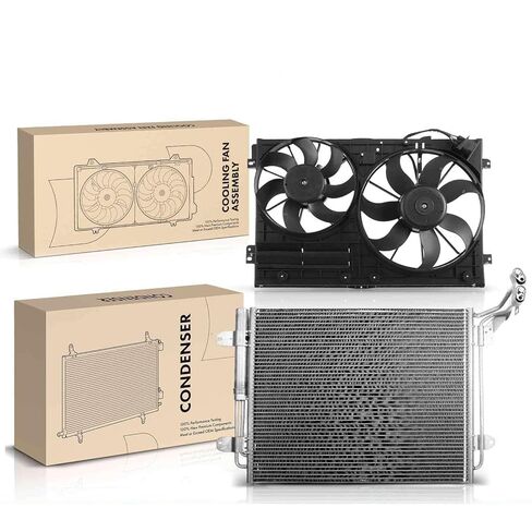 Replacement Parts for AC Condenser&Dual Cooling Fan Assembly Kit for Volkswagen Tiguan2009-2015 2.0L Mod-A58PP-96407 in Saudi Arabia