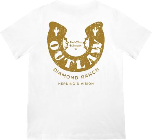 Baseball Lifestyle 101 Boy's Outlaw Wranglin T-Shirt, Short Sleeve, Crew Neck, Youth Sizes S-XL in Kuwait