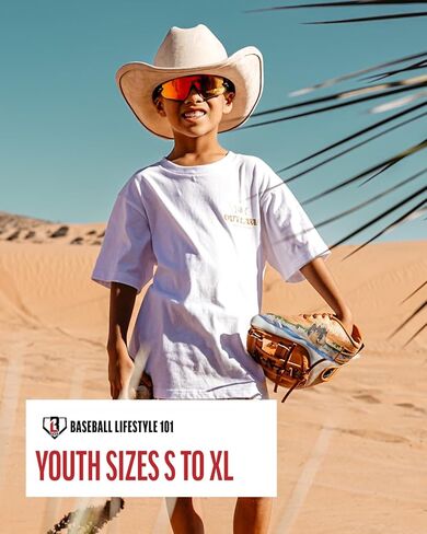 Baseball Lifestyle 101 Boy's Outlaw Wranglin T-Shirt, Short Sleeve, Crew Neck, Youth Sizes S-XL in Kuwait