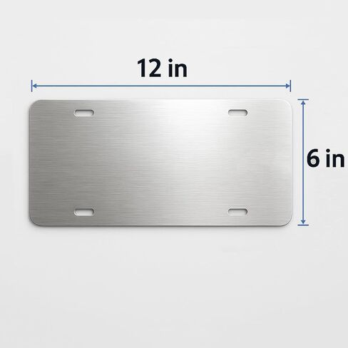 Custom Aluminum License Plate, Personalized Front Car Tag with Your Design, Name or Image, Standard 12x6 Decorative Plate, Unique Gift - Inkloop in Saudi Arabia