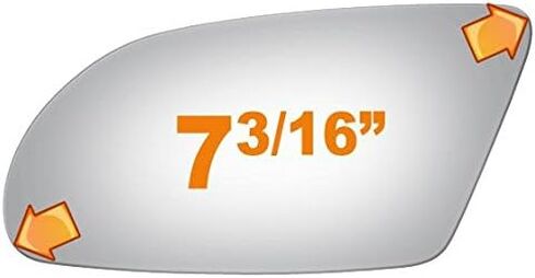 Burco 2442 Driver Side Replacement Mirror Glass for 1983-1986 CHEVROLET CAPRICE, 1979-1984 IMPALA, 1983-1986 PONTIAC PARISIENNE, 1987-1989 SAFARI in Saudi Arabia