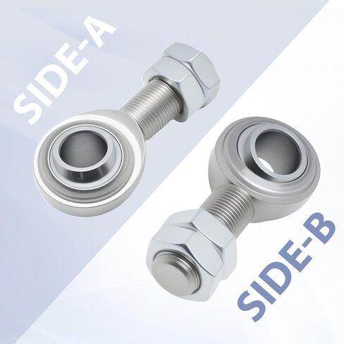 2Pcs 3/4" Steering Shaft Support, 3/4-16 in Right Hand Male Thread Spherical Heim Joint with Jam Nut, for Supporting and Stabilizing the Steering Shaft in Saudi Arabia