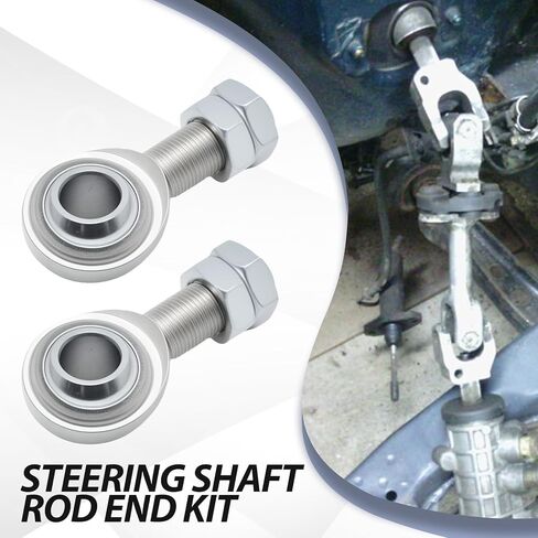 2Pcs 3/4" Steering Shaft Support, 3/4-16 in Right Hand Male Thread Spherical Heim Joint with Jam Nut, for Supporting and Stabilizing the Steering Shaft in Saudi Arabia