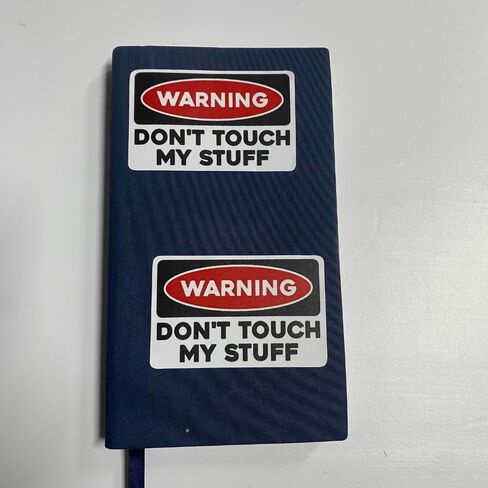 (3 قطع) ملصق تحذير Don't Touch My Stuff - ملصق فكاهي مضحك ووقائي للكمبيوتر المحمول، المكتب، الخزانة، صندوق الأدوات، ممتص الصدمات، هدية لزملاء العمل 3 بوصات in Saudi Arabia
