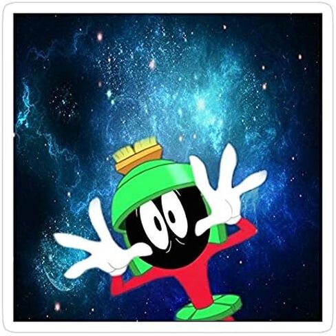 Martian, Marvin Decal Sticker - Sticker Graphic - Auto, Wall, Laptop, Cell, Truck Sticker for Windows, Cars, Trucks in Saudi Arabia