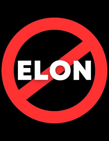 Anti Elon Round NO Bumper Sticker for Tesla Owners Musk Went Crazy Gift Accessory Decal for Model X 3 Y S 3in in Saudi Arabia