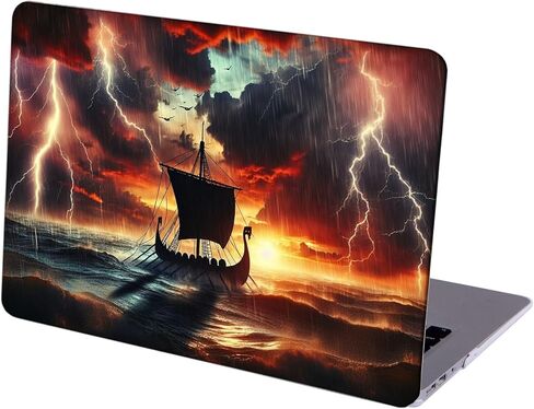 متوافق مع جهاز MacBook Air مقاس 13 بوصة، غطاء صلب مع غطاء لوحة مفاتيح وواقي شاشة (A1369 A1466، إصدار 2010-2017) - Pirates MC21237 in Saudi Arabia