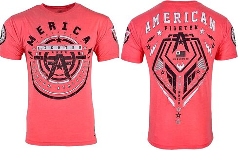 American Fighter Men's T-Shirt Galloway Crew Neck Neon Orange in Kuwait