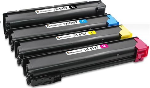 MasaiMara TK-5197 TK5197 Compatible Toner Cartridge for Kyocera TASKalfa 306ci 307ci 308ci and Copystar CS 306ci CS 307ci CS 308ci Printer (Black Cyan Magenta Yellow, 4-Pack) in Saudi Arabia