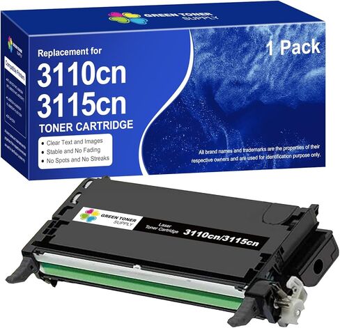 استبدال خرطوشة الحبر الأسود 3115 المتوافقة مع Dell 3110CN 3115CN 3110 3115 | 310-8092 (أسود، عالي الإنتاجية، 8000 صفحة) in Kuwait