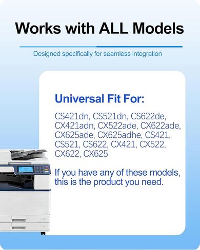 خرطوشة حبر متوافقة من MasaiMara 78C10K0 78C10C0 78C10M0 78C10Y0 لـ Lexmark CS521 CS622 CS421 CX421 CX522 CX622 CX625 CS421dn CS521dn CS622de CX421adn CX522ade CX622ade طابعة CX625ade CX625adhe in Saudi Arabia