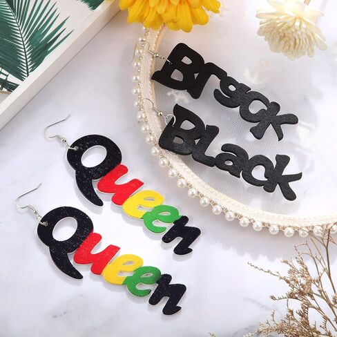 12 Pairs African Women Earrings Wooden African Wooden Earrings Round Painted Earrings Ethnic Style Drop Dangle Earrings Set (Retro Style) in Saudi Arabia