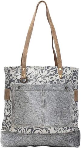 Myra Bags Blue Bliss Canvas, leather & Rug Shoulder Bag S-1950 in Saudi Arabia