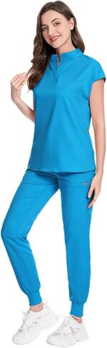 Essentials Scrubs,Scrub for Women Set,Unisex scrubs Medical Uniform,Women's Medical Suit,Unisex Workwear in Kuwait