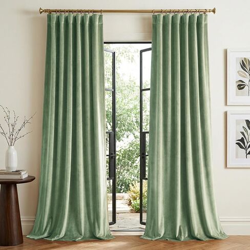 StangH Dark Slate Blackout Curtains for Bedroom, Thermal Insulated Drapes for Living Space, Noise Reducing Window Treatment with Back Tab, Luxury Fabric Panels, 52x96 Inch, Set of 2 in Kuwait