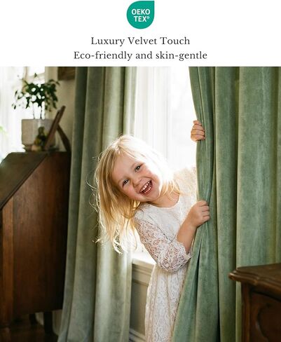 StangH Dark Slate Blackout Curtains for Bedroom, Thermal Insulated Drapes for Living Space, Noise Reducing Window Treatment with Back Tab, Luxury Fabric Panels, 52x96 Inch, Set of 2 in Kuwait