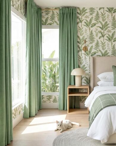 StangH Dark Slate Blackout Curtains for Bedroom, Thermal Insulated Drapes for Living Space, Noise Reducing Window Treatment with Back Tab, Luxury Fabric Panels, 52x96 Inch, Set of 2 in Kuwait