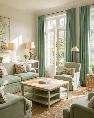 StangH Dark Slate Blackout Curtains for Bedroom, Thermal Insulated Drapes for Living Space, Noise Reducing Window Treatment with Back Tab, Luxury Fabric Panels, 52x96 Inch, Set of 2 in Kuwait