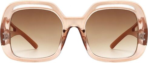 PASTL Women’s Oversized Square Sunglasses Vintage Retro Design Bold Cutout Frame UV400 in Kuwait