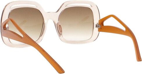 PASTL Women’s Oversized Square Sunglasses Vintage Retro Design Bold Cutout Frame UV400 in Kuwait