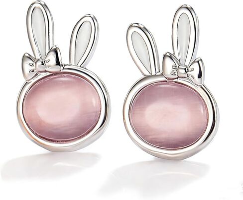 Bunny Earrings Rabbit Stud Earrings Hypoallergenic Cute Animal Jewelry Easter Earrings Gift for Women in Saudi Arabia