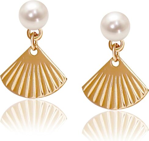 LeCalla Women's Sterling Silver Freshwater Pearl Earrings | 925 Silver Freshwater Cultured Pearl Drop Earring for Gift Jewelry in Saudi Arabia
