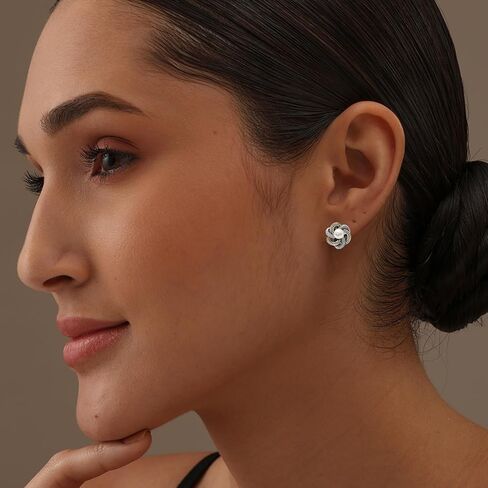 LeCalla Women's Sterling Silver Freshwater Pearl Earrings | 925 Silver Freshwater Cultured Pearl Drop Earring for Gift Jewelry in Saudi Arabia