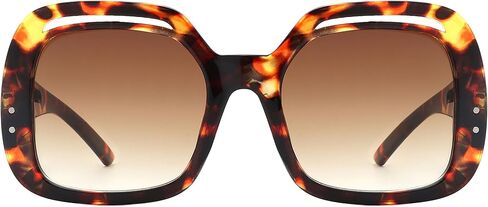 PASTL Women’s Oversized Square Sunglasses Vintage Retro Design Bold Cutout Frame UV400 in Kuwait