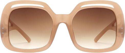 PASTL Women’s Oversized Square Sunglasses Vintage Retro Design Bold Cutout Frame UV400 in Kuwait