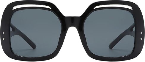 PASTL Women’s Oversized Square Sunglasses Vintage Retro Design Bold Cutout Frame UV400 in Kuwait