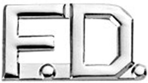 First Class Fire Department FD Collar Lapel Pin Insignia (Pair) in Saudi Arabia
