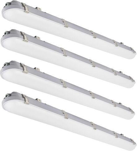 kadision 4ft LED بخار محكم الضوء 40W / 32W / 24W مخرج ضوء قابل للتعديل، 4800lm 5000K 100-277V، 0-10V عاكس للضوء مقاوم للبخار لمستودعات غسيل السيارات، UL مدرج 4 عبوات in Kuwait