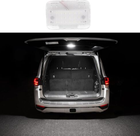 مصباح إضاءة الباب الخلفي مناسب لـ 2022-2026 Toyota Land Cruiser 300 LC300 Led ضوء صندوق السيارة الضوء الأبيض والضوء الأحمر والضوء التحذيري الأصفر والأبيض وملحقات التعديل الداخلي (الضوء الأبيض) in Kuwait