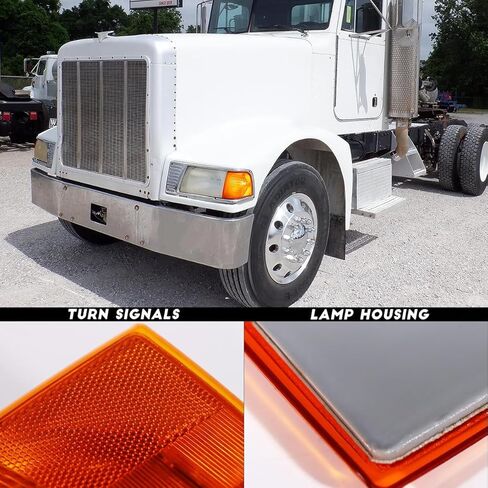 Corner Light fit for Peterbilt 385/377 Trucks Turn Signal Side Marker Lamp Assembly Halogen Amber Right Passenger Side in Kuwait