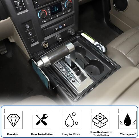 Gear Shift Organizer Tray Compatible with Hummer H2 2003-2009, Center Console Shifter Storage Box, ABS Storage Tray, Create Extra Storage Space for Driver and Passenger (Fit for H2) in Saudi Arabia