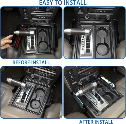 Gear Shift Organizer Tray Compatible with Hummer H2 2003-2009, Center Console Shifter Storage Box, ABS Storage Tray, Create Extra Storage Space for Driver and Passenger (Fit for H2) in Saudi Arabia
