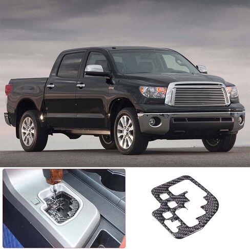 Gear Indicator Frame Sticker Trim for Toyota Tundra 2007-2013 Center Consoles Accessories, Real Carbon Fiber Automotive Interior Decorative Cover in Saudi Arabia