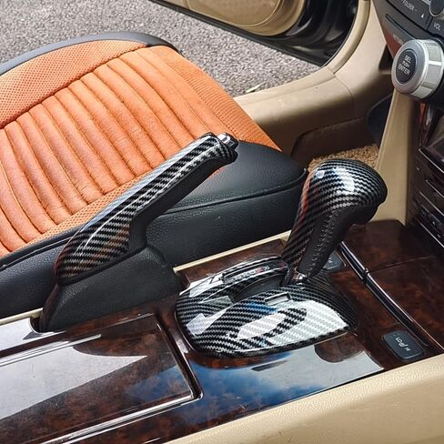 ملحقات داخلية على طراز ألياف الكربون غطاء صندوق تروس بلاستيكي زخارف ناقل الحركة مناسب لسيارة Honda 8th Gen Accord 2008 2009 2010 2011 2012 in Kuwait