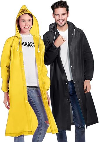 Ponchos Family Pack, (8 Pack) Rain Poncho for Adults Disposable Emergency Rain Ponchos in Saudi Arabia