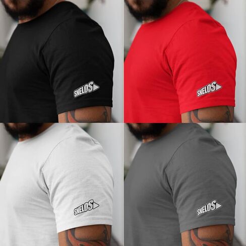 SNELOS Sneaker Outfit Graphic Tee for Men Soft Cotton Streetwear T Shirt Casual Top for Sneaker Lovers in Saudi Arabia