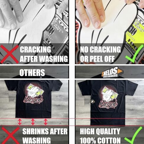 SNELOS Sneaker Outfit Graphic Tee for Men Soft Cotton Streetwear T Shirt Casual Top for Sneaker Lovers in Saudi Arabia