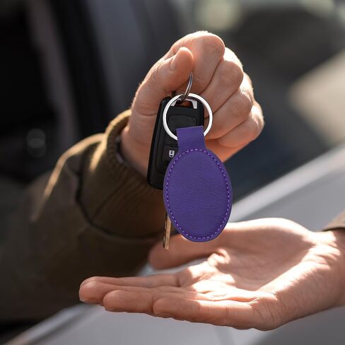 LaserGram Oval Keychain, Monarch Butterfly, Personalized Engraving Included (Dark Purple) in Saudi Arabia
