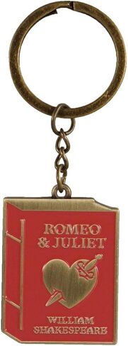 هاف مون باي شكسبير روميو وجولييت 1.5 بوصة حلقة مفاتيح جديدة من المعدن الأحمر والذهبي والمينا in Kuwait