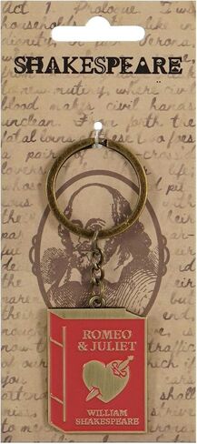 هاف مون باي شكسبير روميو وجولييت 1.5 بوصة حلقة مفاتيح جديدة من المعدن الأحمر والذهبي والمينا in Kuwait