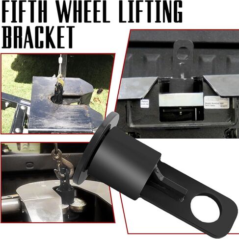 5th Wheel Lifting Bracket Wheel Lifting Hook Trailer Hitch Fifth Wheel Hitch Lifting Bracket 500lb Load Capacity Replace Number 6100 (Red) in Kuwait