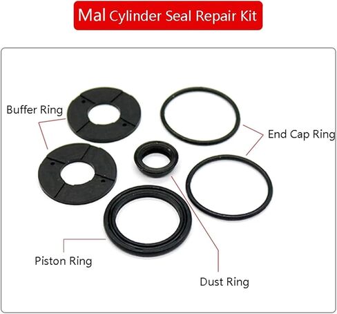 S/C MAL sdA Air Cylinder Repair Kits Standard Piston Seal Ring Kit Pneumatic(Bore 125mm,Mal Cylinder) in Saudi Arabia