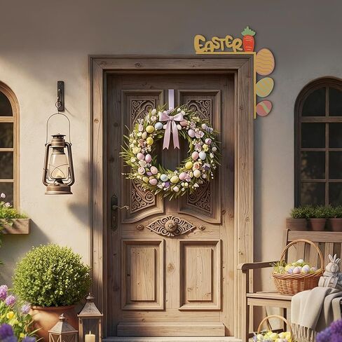 3 Pcs Valentine's Day Door Corner Sign Wooden Door Topper St. Patrick's Day Door Corner Sign Easter Door Corner Sign, Door Frame Signage Heart Door Corner Decor for Door Wall Window Decor in Kuwait